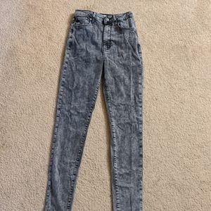 Forever 21 Acid Wash High Waisted Skinny Jeans